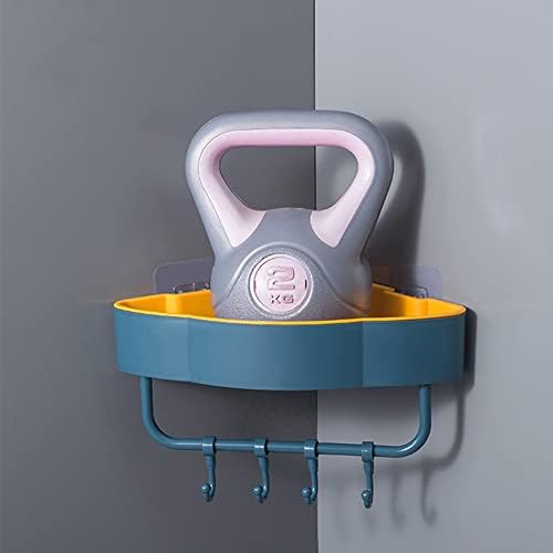 Corner Shower Caddy with Hooks and Shelves Pink