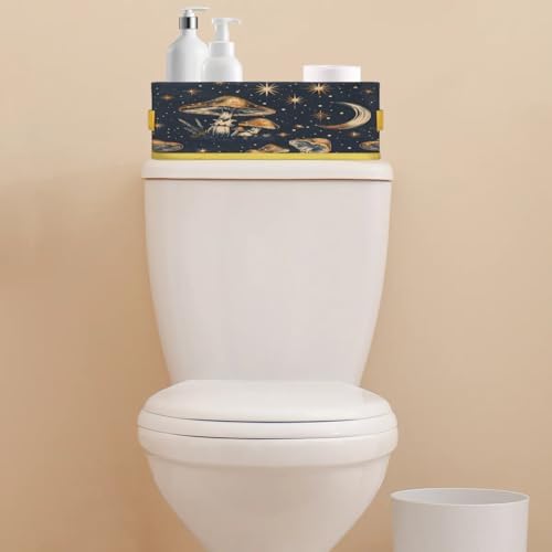 Snatocys Mushroom Moon Toilet Paper Basket with Handles