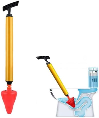 Heavy Duty Toilet Plunger with Air Pressure Yellow