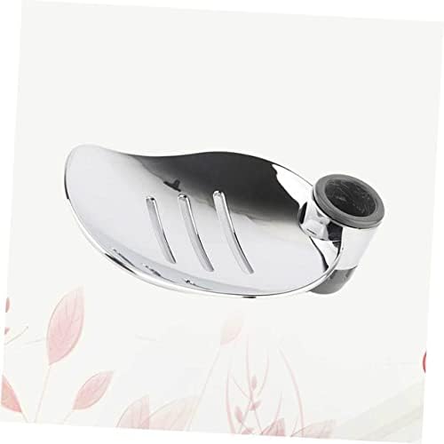 Luxshiny 2pcs Silver Soap Dish with Drainage