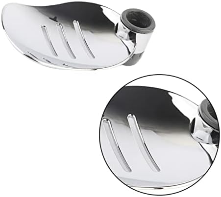 Ciieeo 2pcs Silver Soap Dish Practical Storage Rack 1