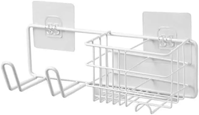 BAHELS White Shower Caddy Wall Mounted Organizer Rack Holder
