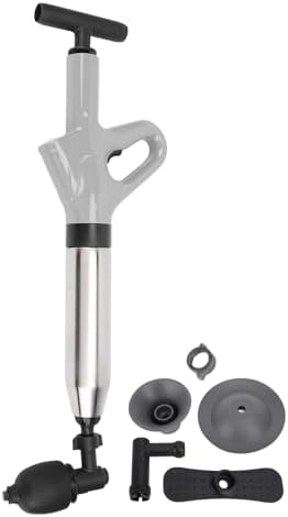 Yunseity Toilet Unblocker with 4 Heads - Gray