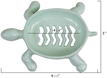 Creative Co-Op Cast Iron Turtle Soap Dish 1