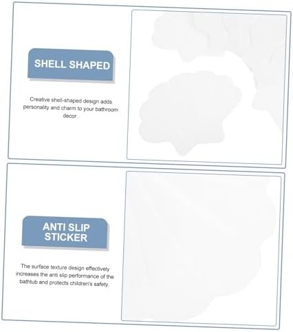 ABOOFAN Anti-Slip Bathtub Stickers 12pcs Shell Decor Decor