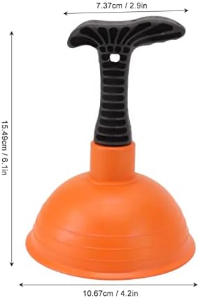 JERYS Mini Drain Plunger Slip Proof Handle for Kitchen and Toilet
