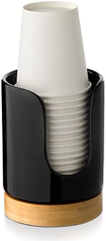 Ceramic Cup Dispenser - 3oz BPA Free Kids Safe Black