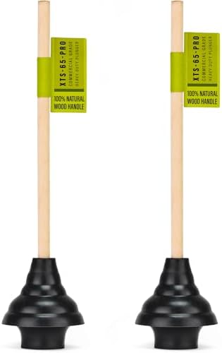 SteadMax XTS-65 PRO Toilet Plunger 2 Pack