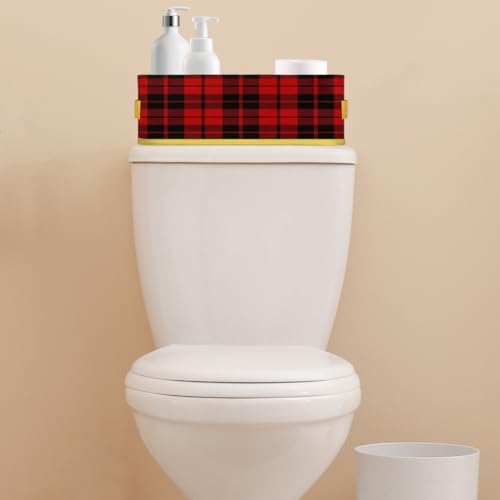 Red And Black Checkered Foldable Storage Baskets 2-Pack 1