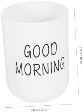 2pcs Frosted Bathroom Toothbrush Holder Cups Modern Design