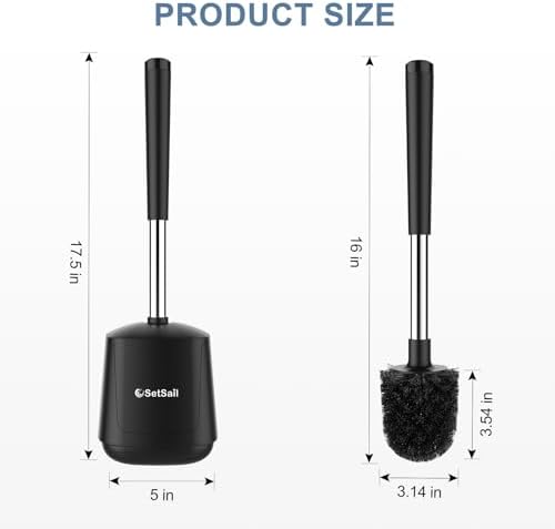 SetSail Toilet Brush with Auto Lid Holder