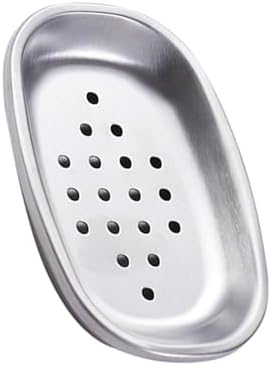 Modern Double Layer Stainless Steel Soap Dish for Bath and Kitchen Use