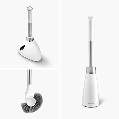 Simplehuman Toilet Brush with Caddy Stainless Steel White