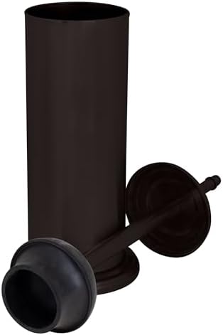 Bath Bliss Cylinder Free Standing Toilet Plunger Holder Bronze