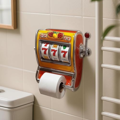 Slot Machine Toilet Paper Holder - Retro Style for Bathroom