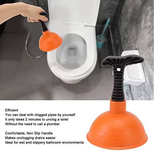 JERYS Mini Drain Plunger Slip Proof Handle for Kitchen and Toilet