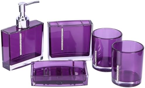 5PC Acrylic Bathroom Accessories Set