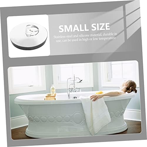 HOMSFOU 3 Pack Bathtub Drain Plug with Large Cover Area