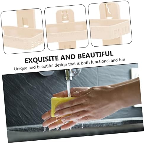 ABOOFAN Wall-Mounted Soap Dish Double Tier Holder