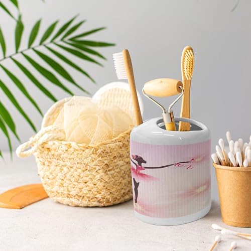 Ambesonne 2 Pc Bathroom Accessory Set Pink Umber