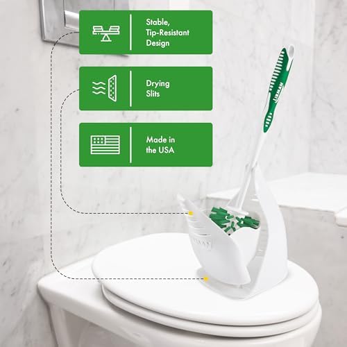 Libman Designer Bowl Brush and Caddy - 2 Pack - Toilet Brush and Holder Set