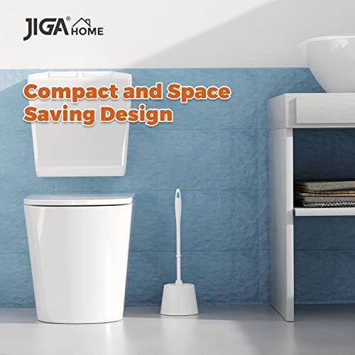 JIGA Toilet Brush and Holder Set 3 Pack White