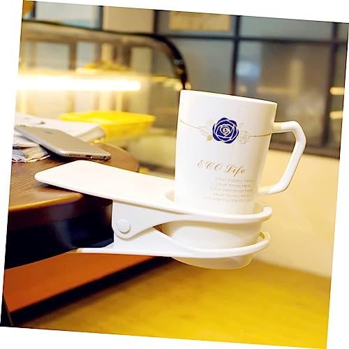 Luxshiny Saucer Clip for Desk and Bathroom Use