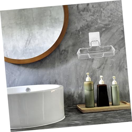 Ciieeo Wall Mount Soap Dish Stainless Steel Drainage Holder No Drill Adhesive