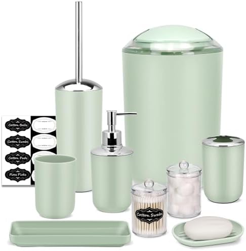 IMAVO 9-Piece Grey Bathroom Accessory Set