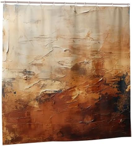 TIYAANDSY Abstract Waterproof Shower Curtain Set