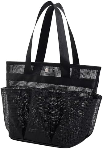 Portable Mesh Shower Caddy with 8 Deep Pockets 1