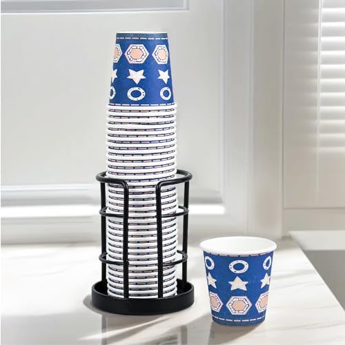 HillSpring Metal Cup Dispenser Black Finish