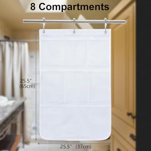 Halyuhn 8 Pockets Shower Caddy Organizer 2 Pack