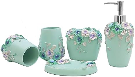 LUANT Vintage Pink Bathroom Accessory Set