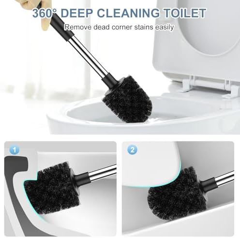 SetSail Toilet Brush with Auto Lid Holder