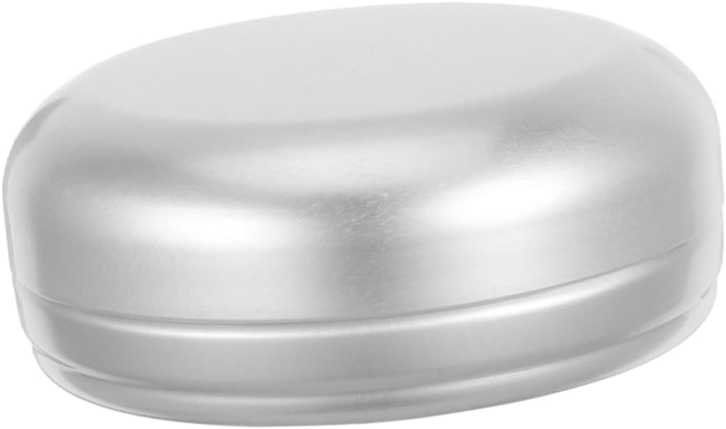 Ciieeo Round Aluminum Soap Dish with Leakproof Lid