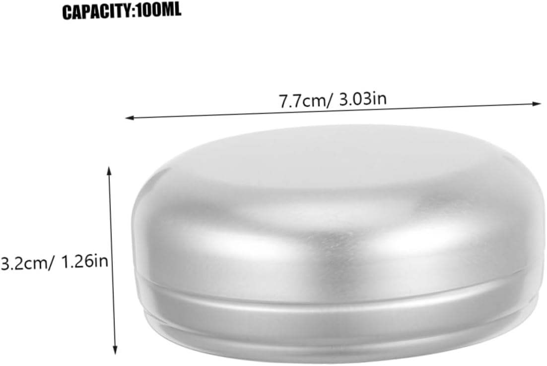 Ciieeo Round Aluminum Soap Dish with Leakproof Lid