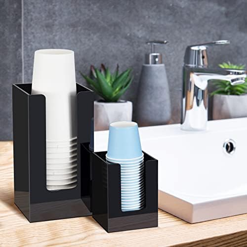 KIMCHOMERSE Bathroom Cup Dispenser - Black