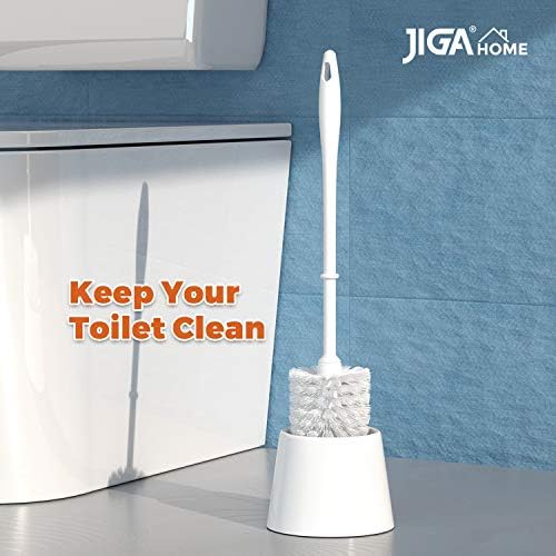 JIGA Toilet Brush and Holder Set 3 Pack White