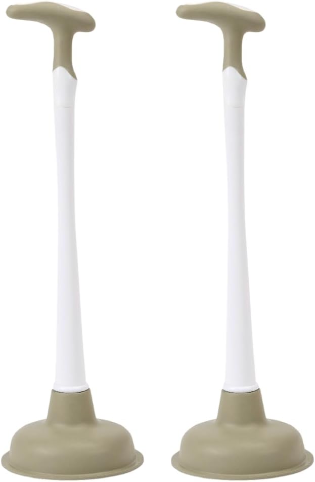 Powerjet Toilet Plunger Crutch Handle 2-Pack Set 1