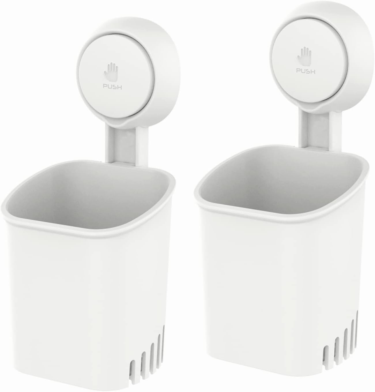 LEVERLOC Suction Toothbrush Holder 2 Pack 1