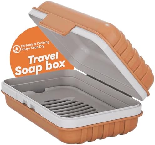 Doter Travel Soap Dish with Lid - Durable Leakproof Portable