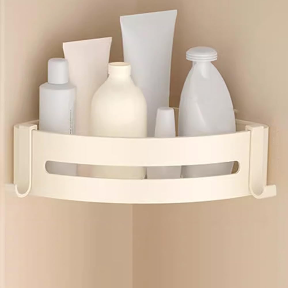 BAHELS Space Aluminum Bathroom Shelf 1 Layer Corner Shower Caddy
