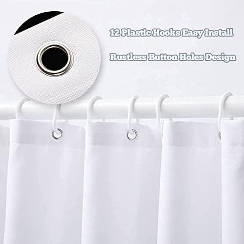 Kids Rainbow Shower Curtain with Hooks