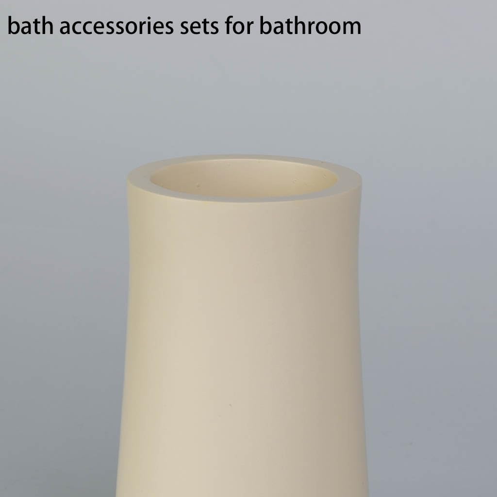 Bathovati Beige 5-Piece Bathroom Accessory Set
