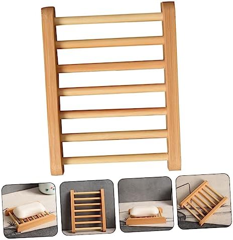 LIFKOME Wooden Soap Dish for Shower Bathroom