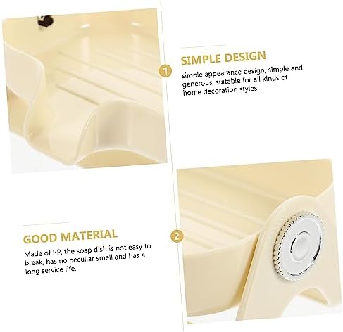 Amosfun Self-Draining Soap Dish Sponge Holder