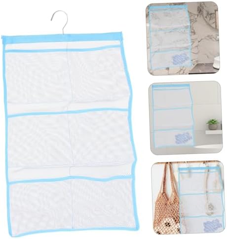 PRETYZOOM Shower Bag Organizer 6 Pockets Quick Dry Mesh