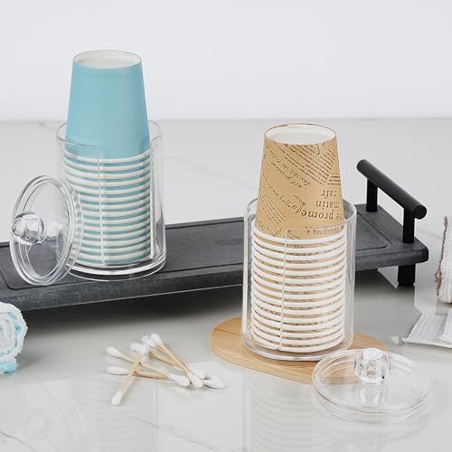 2-Pack Small Bathroom Cup Dispenser for 3-4 oz Cups