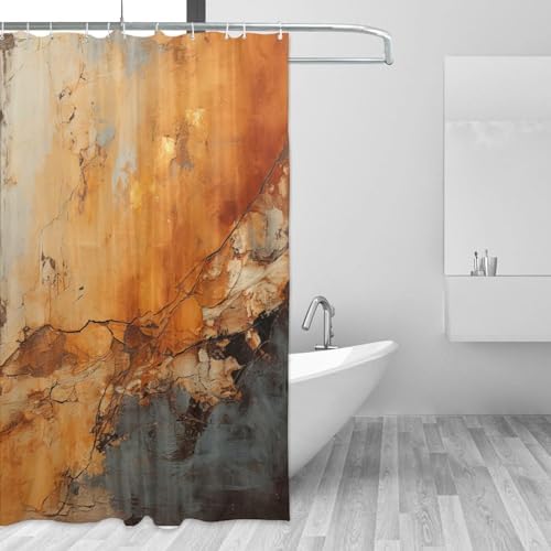 Boho Style Waterproof Shower Curtain Set